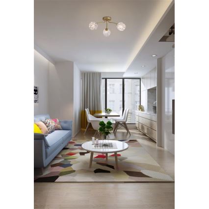 Searchlight - Prisadený luster ASTRAL 3xG9/33W/230V zlatý