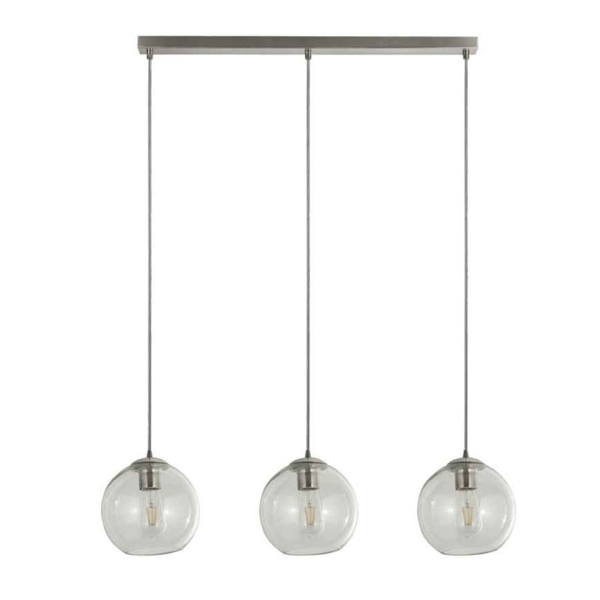 Searchlight - Luster na lanku PENDANT 3xE27/40W/230V matný chróm