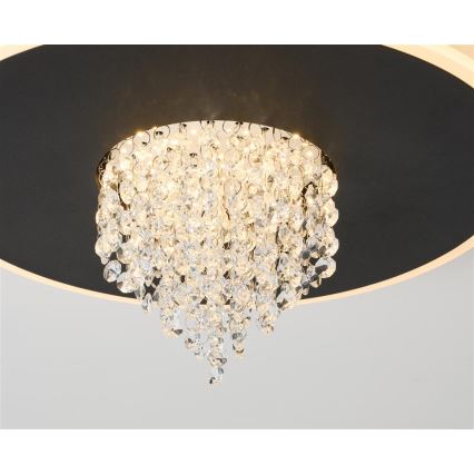 Searchlight - stmievateľné LED stropné svietidlo DELUGE LED/20W/230V priemer 31,5 cm čierne