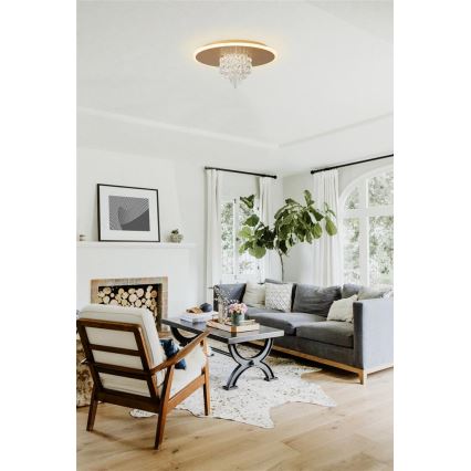 Searchlight - stlmiteľné stropné svietidlo DELUGE LED/20W/230V, priemer 31,5 cm, zlaté