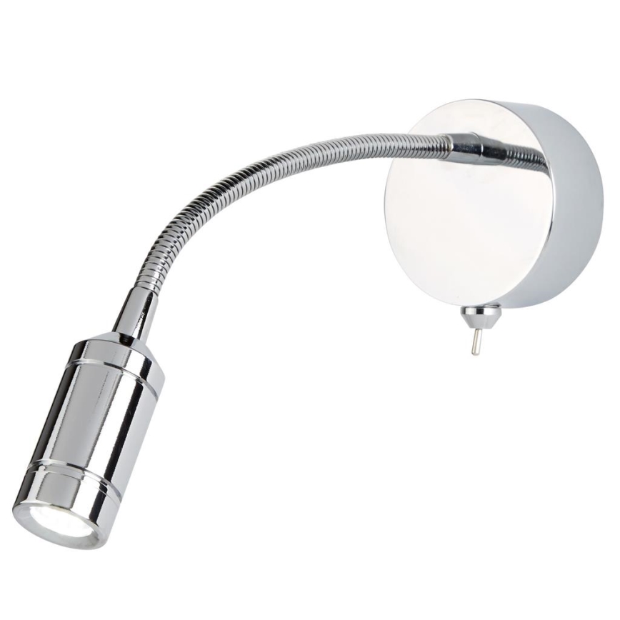 Searchlight - LED Flexibilná lampička ADJU LED/1W/230V lesklý chróm