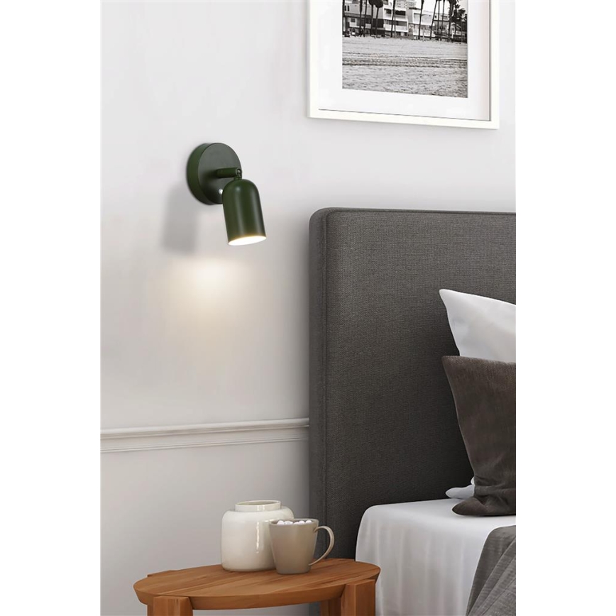 Searchlight - LED Stmievateľné dobíjateľné nástenné svietidlo CONE LED/1,5W/5V zelená