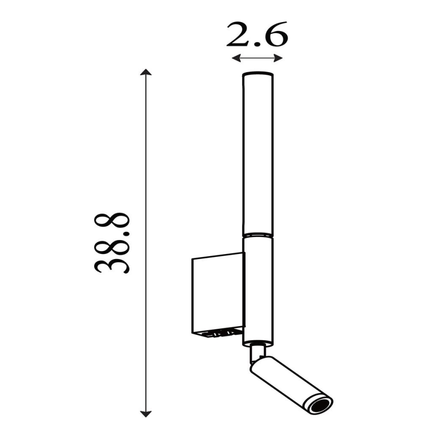 Searchlight - LED bodové svietidlo ARCHITECT LED/7W/230V čierne
