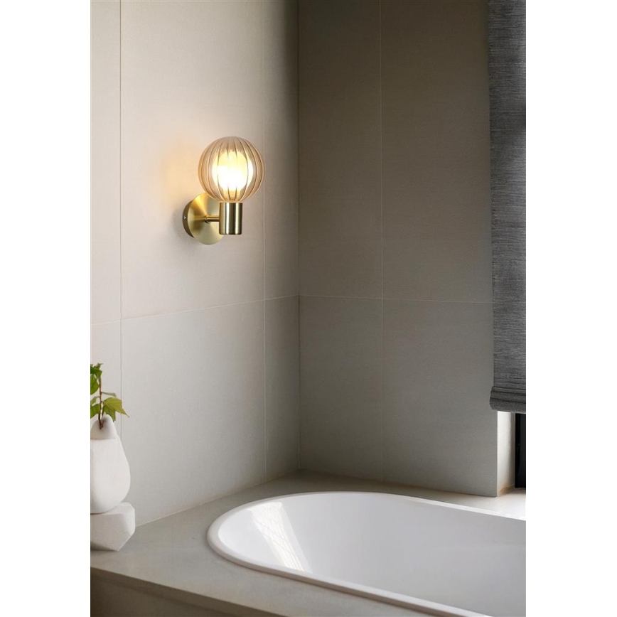 Searchlight - Nástenné svietidlo LUMINSPHERE 1xG9/7W/230V mosadz