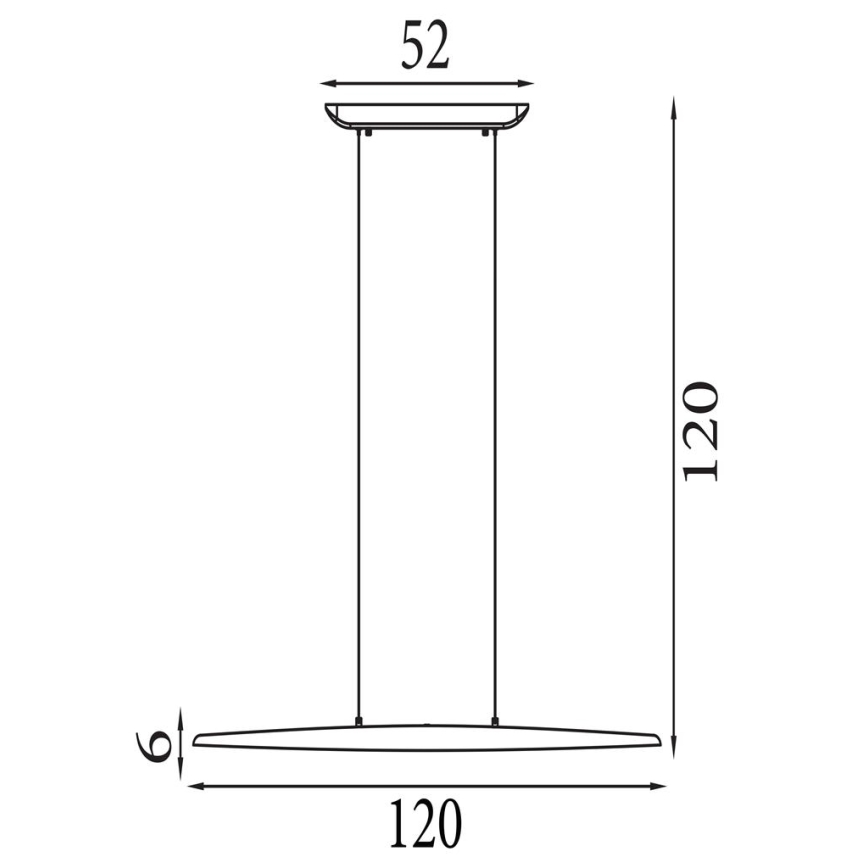 Searchlight - LED stmievateľný luster na lanku KENZIE LED/29W/230V 2700/3000/4000K