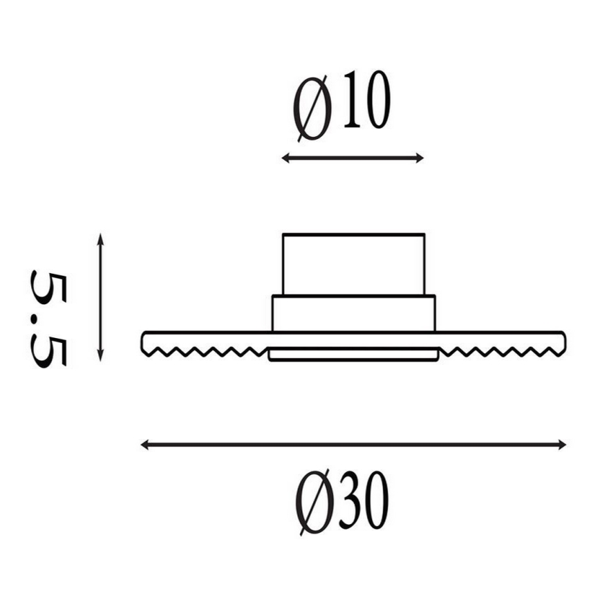 Searchlight - LED Stmievateľné nástenné svietidlo CLEO LED/9,4W/230V mosadz