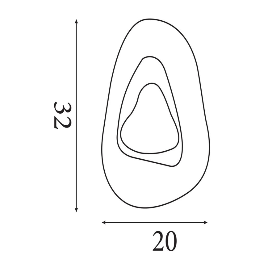 Searchlight - LED Nástenné svietidlo DESTINY LED/8W/230V čierna