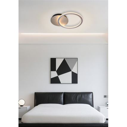 Searchlight - LED stmievateľné stropné svietidlo SPECS LED/18W/230V 3000K 35x45 cm mosadz