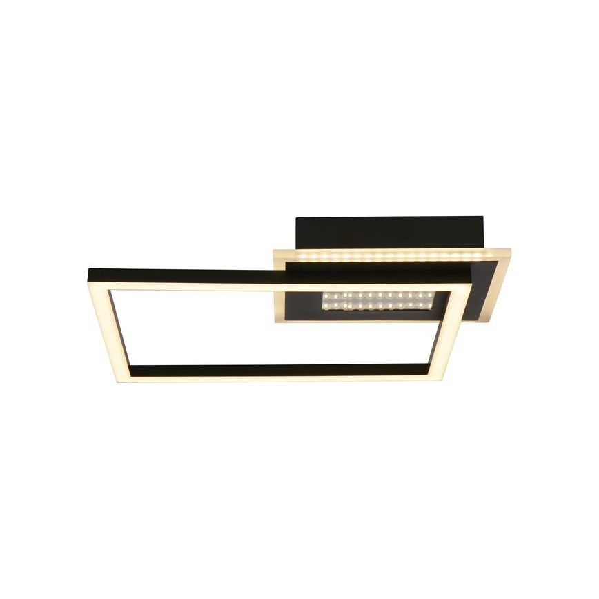 Searchlight - stmievateľné LED stropné svietidlo QUADRATE LED/24W/230V 36x36 cm čierne