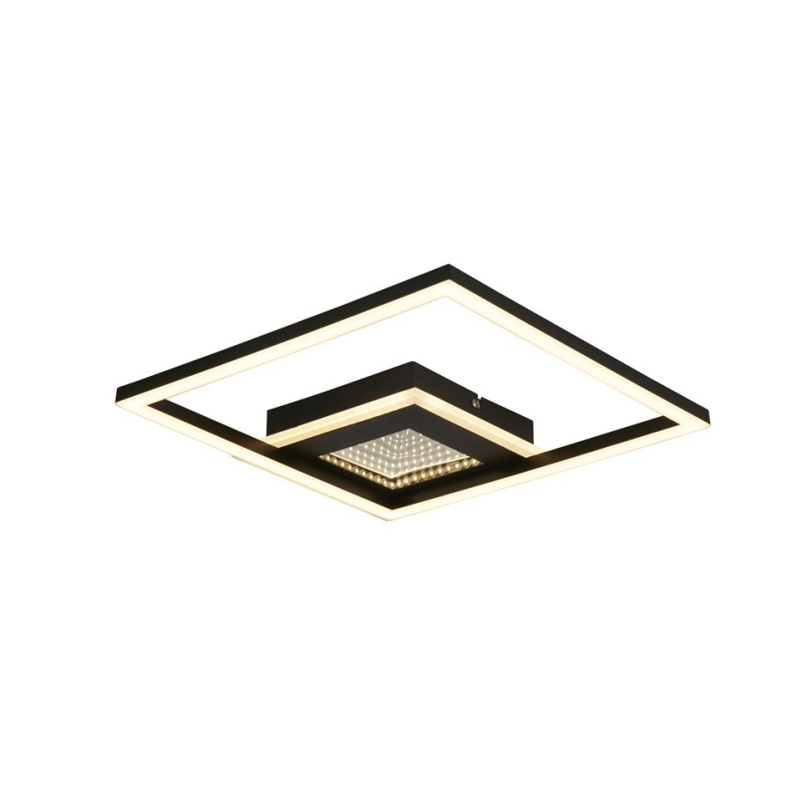 Searchlight - stmievateľné LED stropné svietidlo QUADRATE LED/24W/230V 36x36 cm čierne