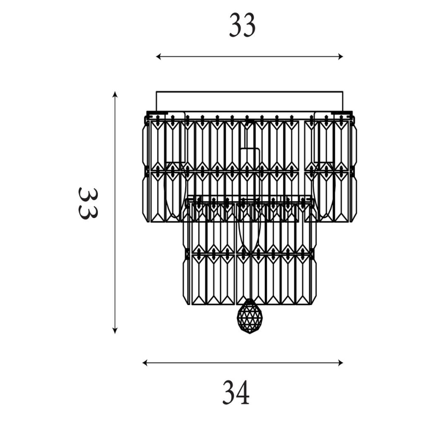 Searchlight - Kúpeľňové stropné svietidlo EMPIRE 4xE14/60W/230V IP44
