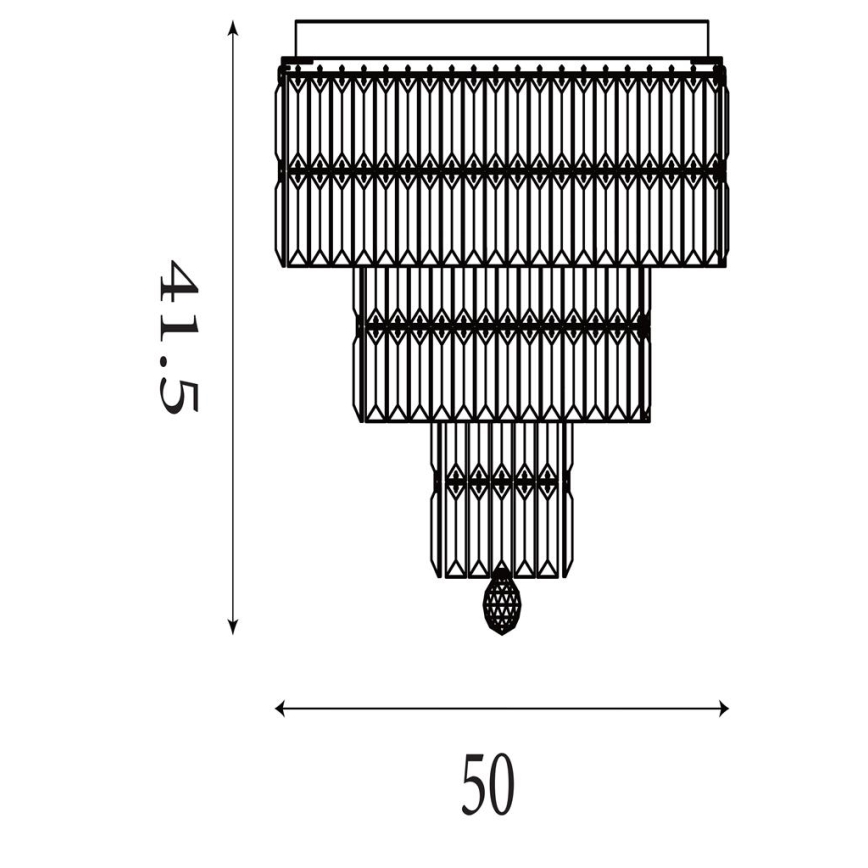 Searchlight - Kúpeľňové stropné svietidlo EMPIRE 6xE14/60W/230V IP44