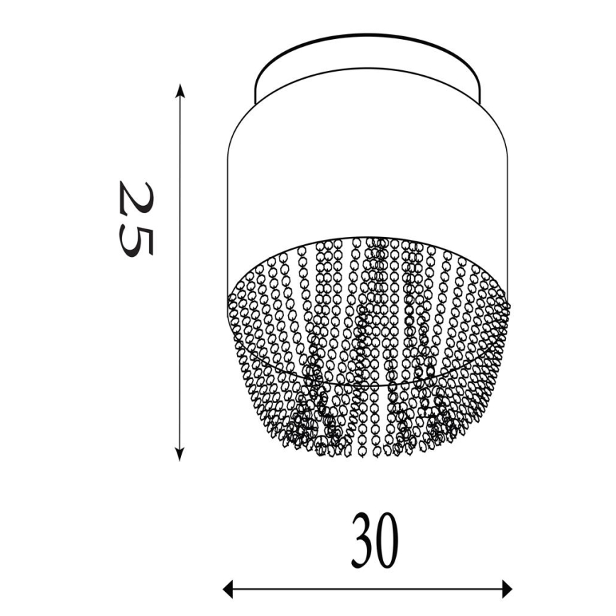 Searchlight - Stropné svietidlo BELLANO 3xG9/7W/230V priemer 30 cm biele