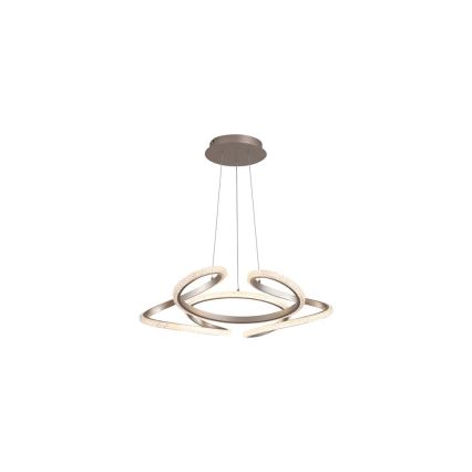 Searchlight - LED stmievateľný závesný luster na lanku DOODLE LED/40W/230V mosadz