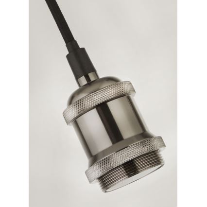 Searchlight - Závesné svietidlo na kábli SUSPENSION 1xE27/60W/230V strieborné