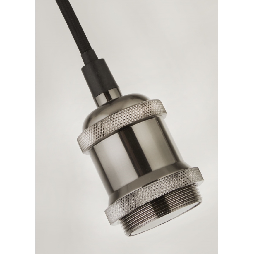 Searchlight - Závesné svietidlo na kábli SUSPENSION 1xE27/60W/230V strieborné