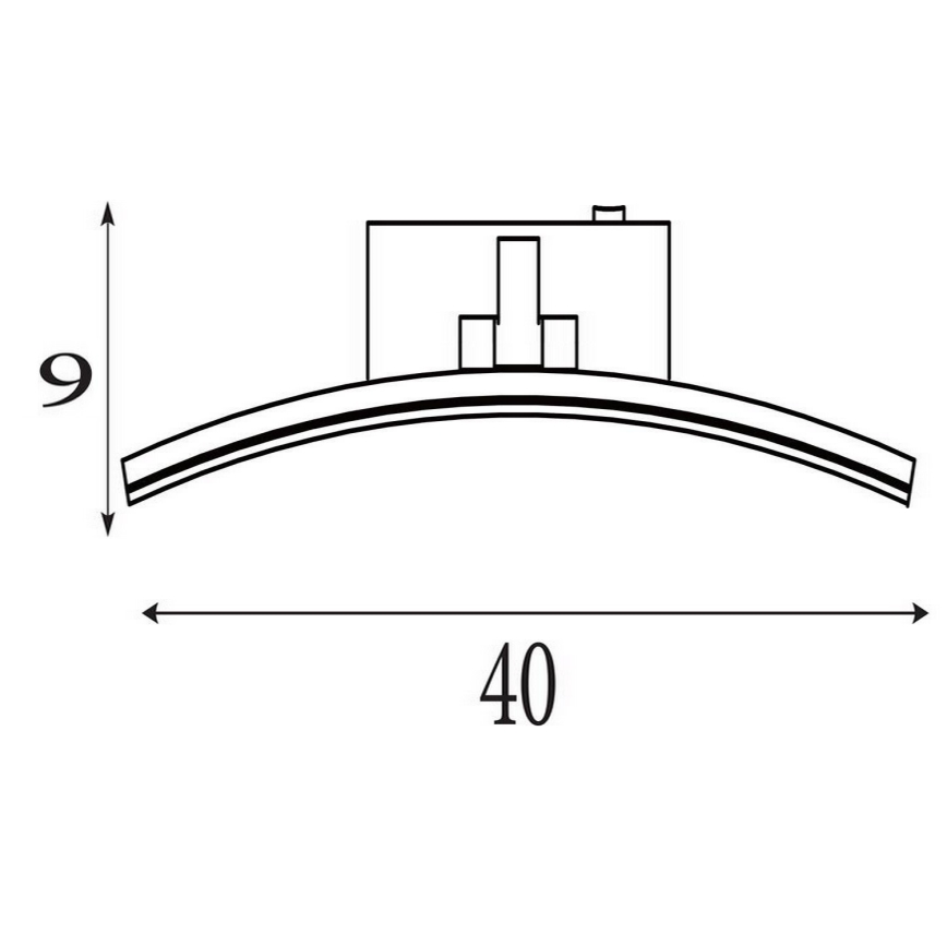 Searchlight - LED obrazové svietidlo SANTORINI LED/8,2W/230V strieborné