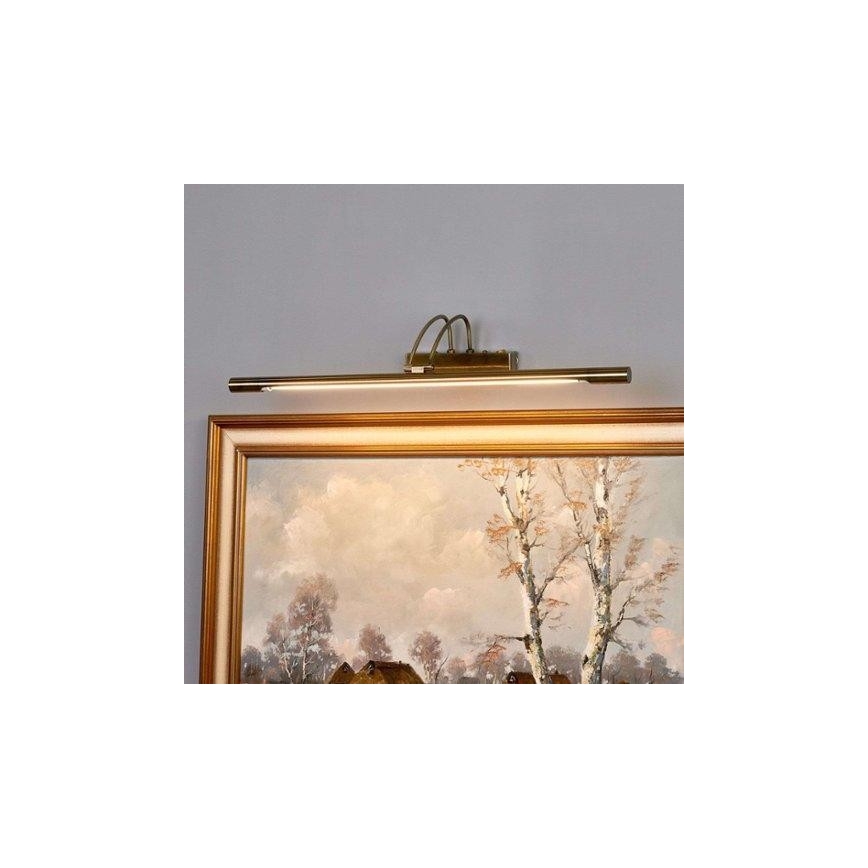 Searchlight - LED Obrazové svietidlo LED/14W/230V mosadz