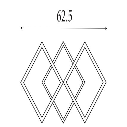 Searchlight - LED Stmievateľné stropné svietidlo FENCE LED/25W/230V