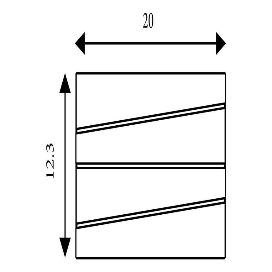 Searchlight - LED nástenné svietidlo SECTION LED/18W/230V zlaté