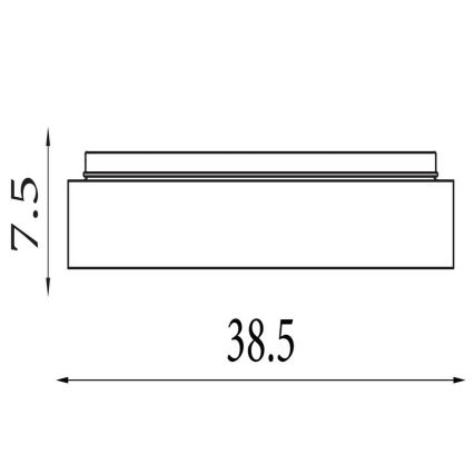 Searchlight - LED stmievateľné stropné svietidlo POLKA LED/24W/230V + LED/6W pr. 38,5 cm čierna