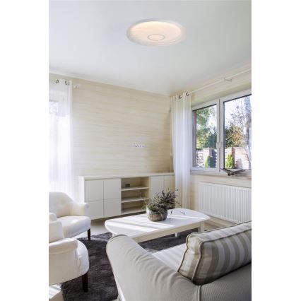 Searchlight - LED stropné svietidlo AURA LED/24W/230V priemer 38,5 cm biele