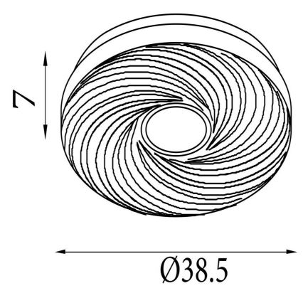 Searchlight - LED stropné svietidlo AURA LED/24W/230V priemer 38,5 cm biele