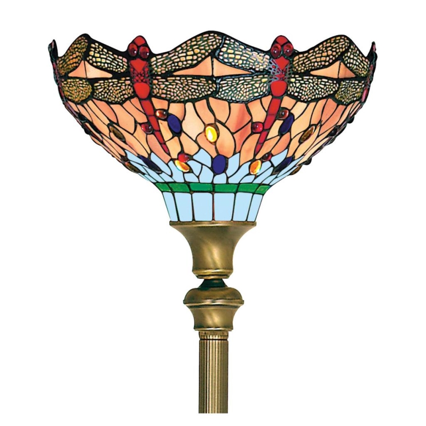 Searchlight - Tiffany stojacia lampa DRAGONFLY 1xE27/60W/230V