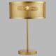 Searchlight - Stolná lampa FISHNET 2xE27/60W/230V zlatá