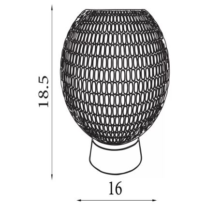 Searchlight - LED stolná lampa MILA LED/0,6W/3xAAA zelená