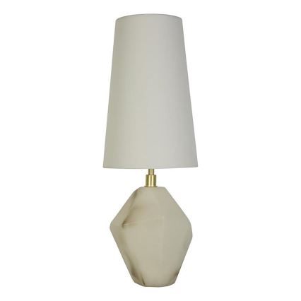 Searchlight - Stolná lampa APEX 1xE27/60W/230V biela/šedá