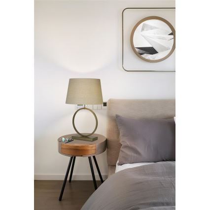 Searchlight - Stolná lampa ELEGANT 1xE27/60W/230V krémová