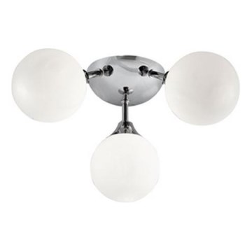 Searchlight - Kúpeľňové stropné svietidlo FLUSH 3xG9/33W/230V IP44 matný chróm