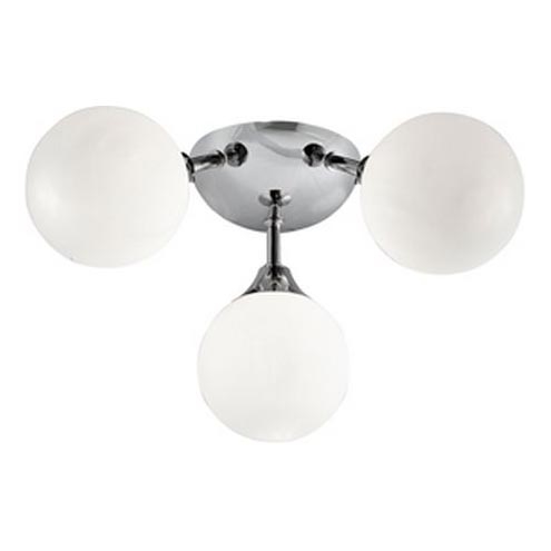 Searchlight - Kúpeľňové stropné svietidlo FLUSH 3xG9/33W/230V IP44 matný chróm