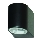 Searchlight - LED Vonkajšie nástenné svietidlo LEDO 1xGU10/3W/230V IP44 čierna