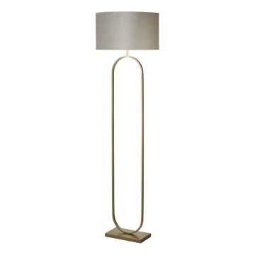 Searchlight - Stojacia lampa MODISH 1xE27/60W/230V sivá