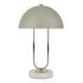 Searchlight - Stolná lampa DOME 1xG9/7W/230V strieborná