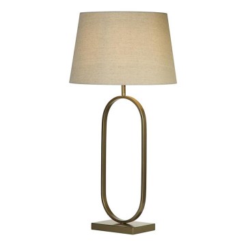 Searchlight - Stolná lampa MODISH 1xE27/60W/230V krémová