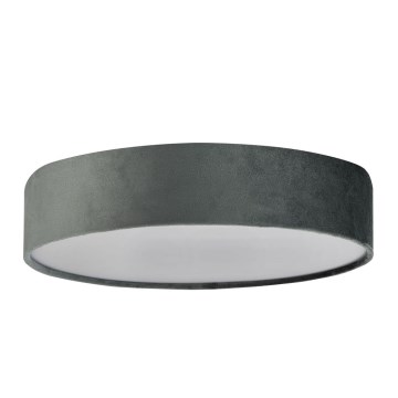 Searchlight - Stropné svietidlo DRUM 3xE27/60W/230V sivá