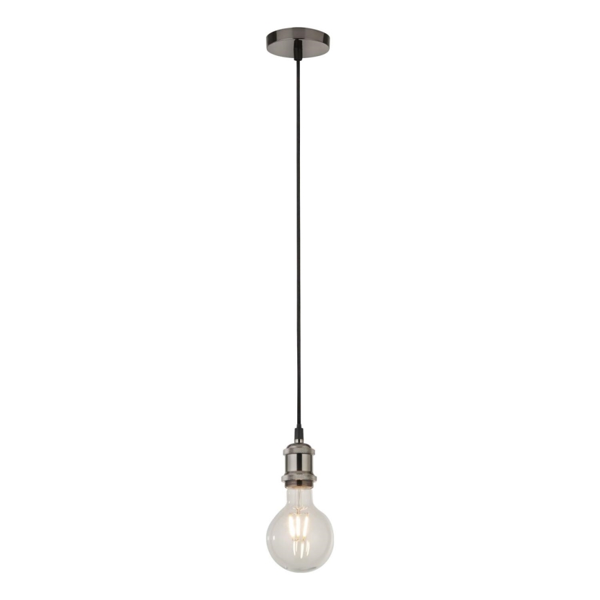 Searchlight - Závesné svietidlo na kábli SUSPENSION 1xE27/60W/230V strieborné