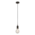 Searchlight - Závesný luster na lane SUSPENSION 1xE27/60W/230V čierna