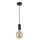 Searchlight - Závesný luster na lanku SUSPENSION 1xE27/60W/230V čierna