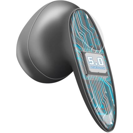 Sencor - Bezdrôtové slúchadlá 230 mAh + 2x 25 mAh IPX4 čierna