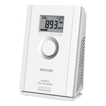 Sencor - Bezdrôtový senzor oxidu uhličitého 5V/3xAA 2000 mAh