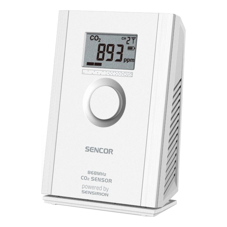 Sencor - Bezdrôtový senzor oxidu uhličitého 5V/3xAA 2000 mAh