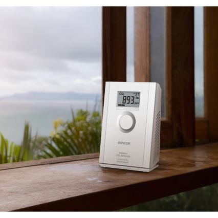 Sencor - Bezdrôtový senzor oxidu uhličitého 5V/3xAA 2000 mAh