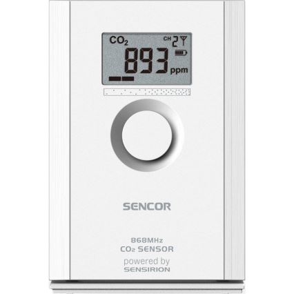 Sencor - Bezdrôtový senzor oxidu uhličitého 5V/3xAA 2000 mAh