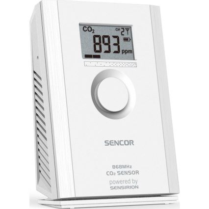 Sencor - Bezdrôtový senzor oxidu uhličitého 5V/3xAA 2000 mAh