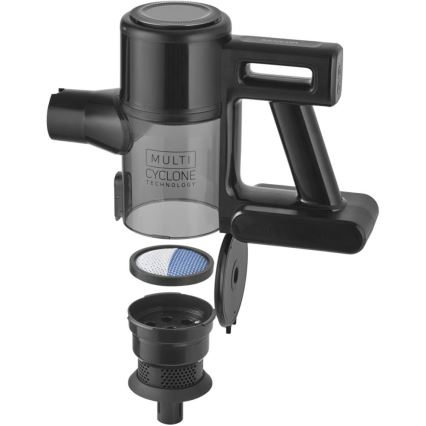 Sencor - Bezdrôtový tyčový vysávač 2 v 1 200 W/2600 mAh čierny