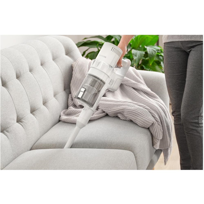 Sencor - Bezdrôtový tyčový vysávač 2v1 250W/2200 mAh biela
